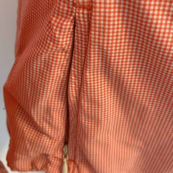 The North Face Womens Button Down Shirt Orange 100% Nylon Vapor Wick Logo Size S - Picture 4 of 12